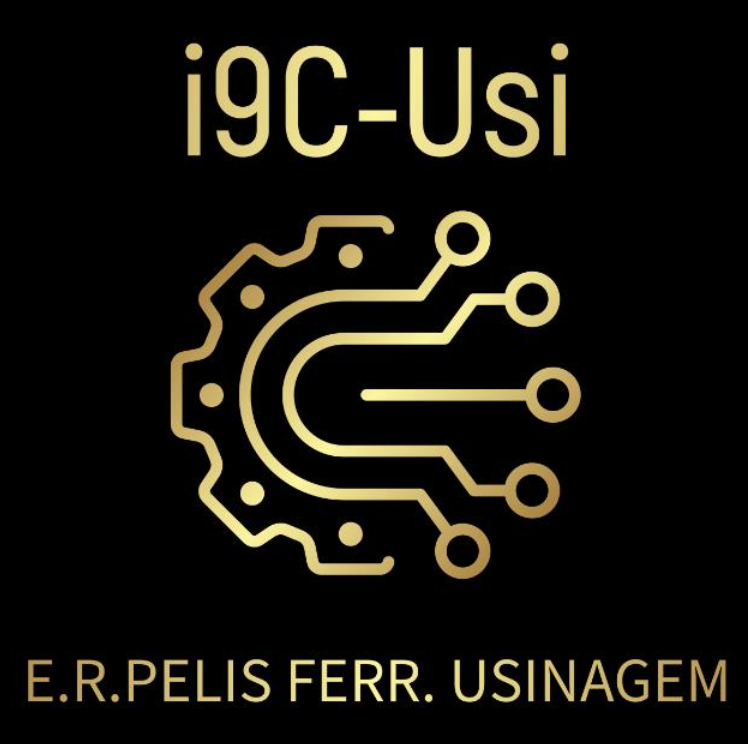 Logo i9C-Usi E.R.Pelis Ferramentaria e Usinagem com uma engrenagem